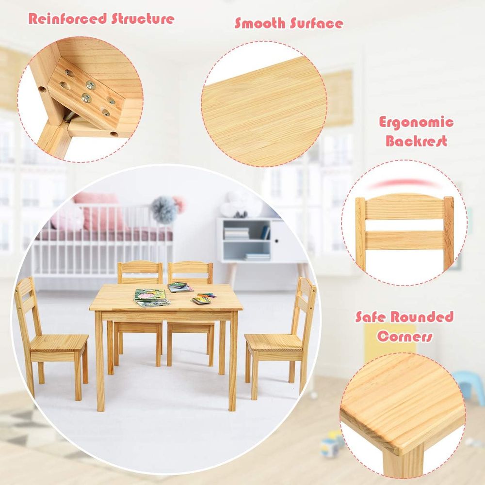 5-Piece Wooden Kids Activity T - Art Craft Activities For Preschoolers recensie en prijs