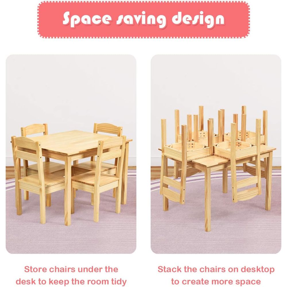 5-Piece Wooden Kids Activity T - Art Craft Activities For Preschoolers recensie en prijs