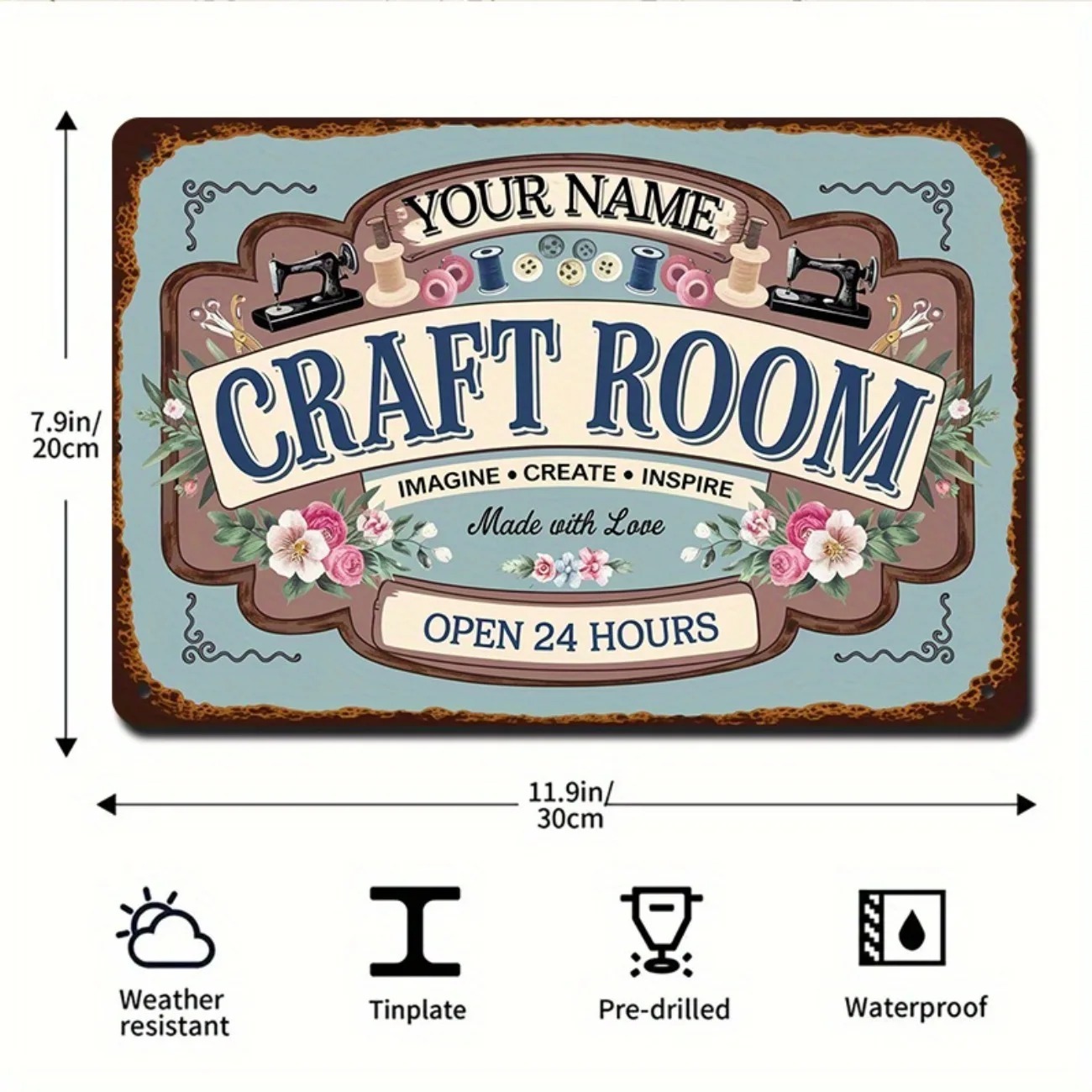 Custom Name Metal Craft Room S - Art And Craft Studio recensie en prijs