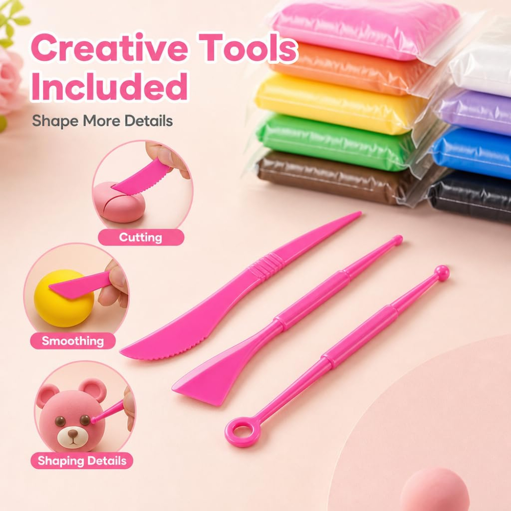 Air Dry Modeling Clay Kit Soft - Air Dry Clay recensie en prijs