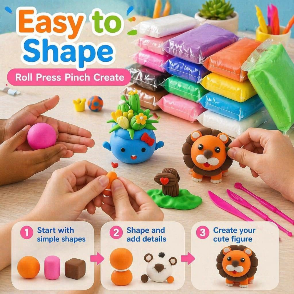 Air Dry Modeling Clay Kit Soft - Air Dry Clay recensie en prijs