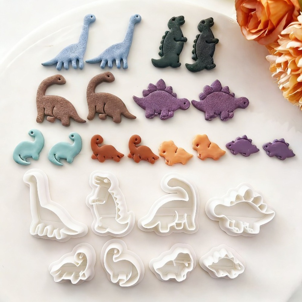 8pcs Cute Dinosaur Clay Cutter - Dinosaur And Craft recensie en prijs