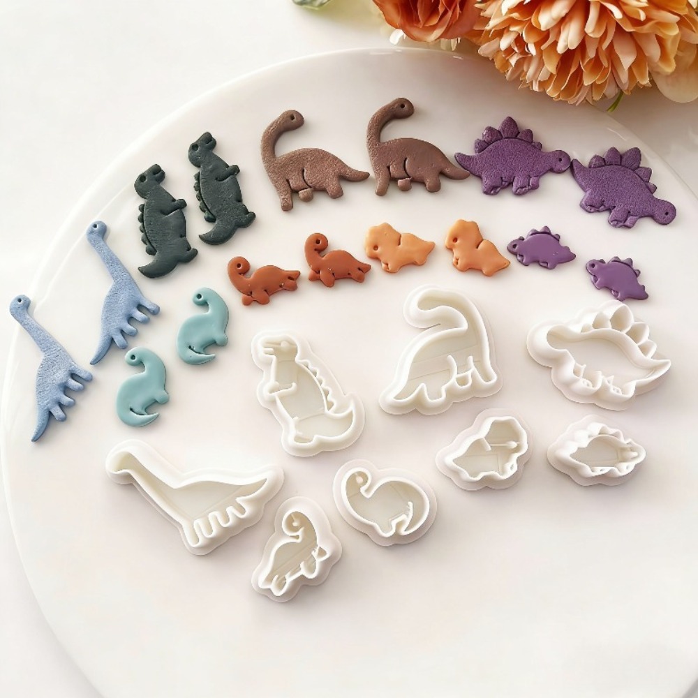 8pcs Cute Dinosaur Clay Cutter - Dinosaur And Craft recensie en prijs
