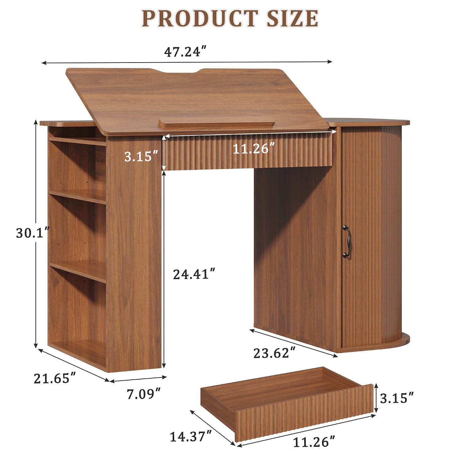 Drafting Table with Storage Ca - Art Craft Us recensie en prijs