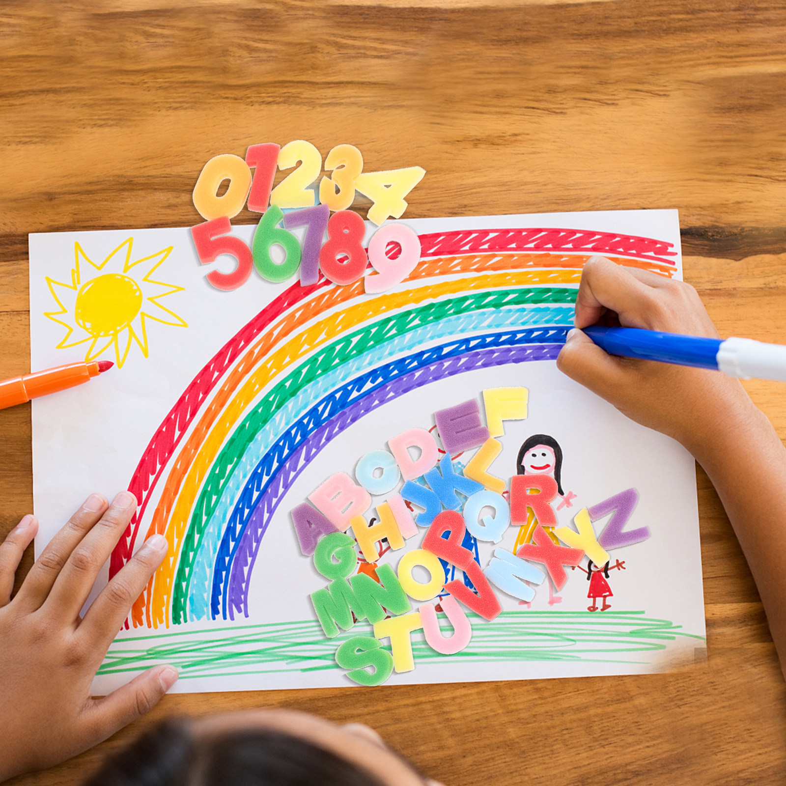 1Set Kids Sponge Stamper Set A - Art And Craft Letter Z recensie en prijs