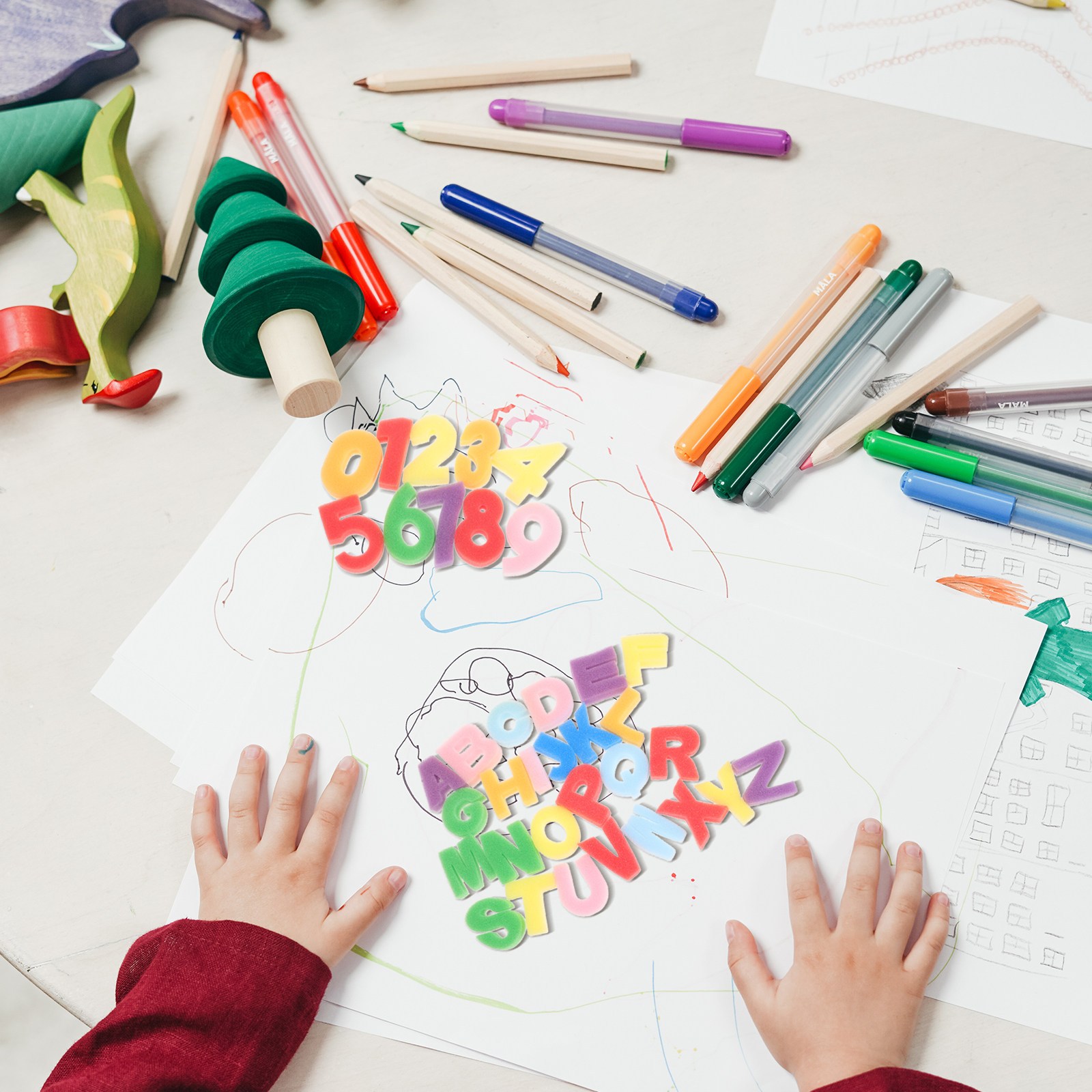 1Set Kids Sponge Stamper Set A - Art And Craft Letter Z recensie en prijs