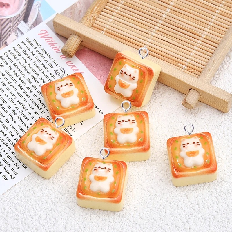 10Pcs Kawaii Cat Toast Bread R - Art Craft Items recensie en prijs