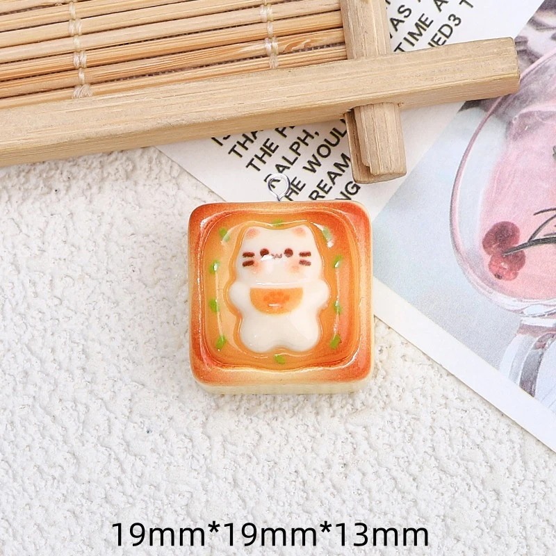10Pcs Kawaii Cat Toast Bread R - Art Craft Items recensie en prijs