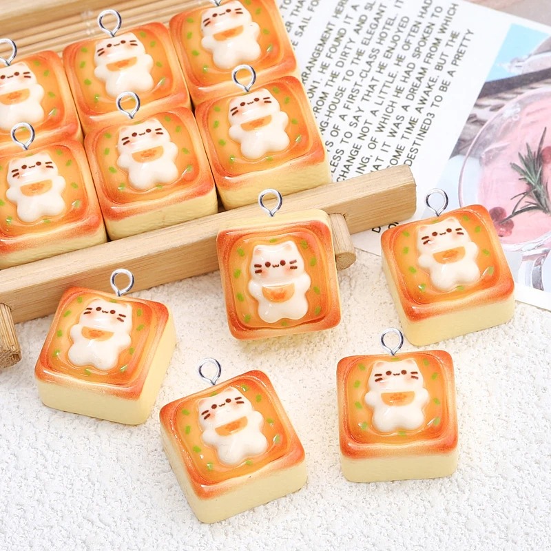 10Pcs Kawaii Cat Toast Bread R - Art Craft Items recensie en prijs