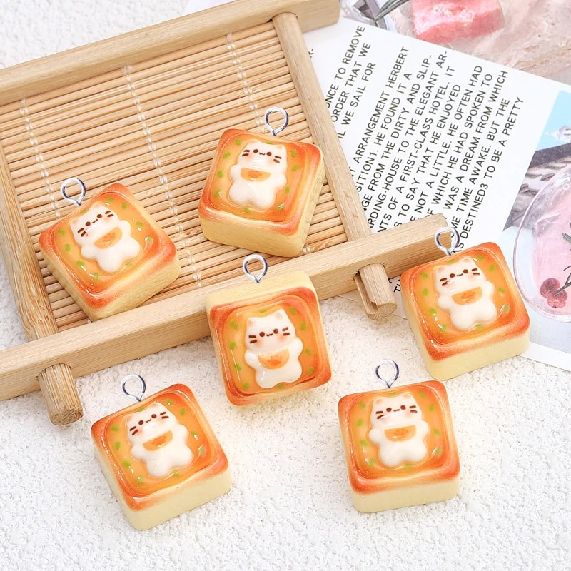 10Pcs Kawaii Cat Toast Bread R - Art Craft Items recensie en prijs