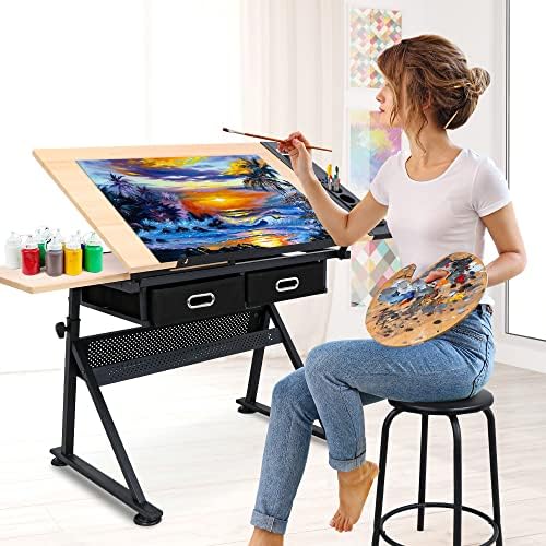 Adjustable Height Drafting Des - Art Craft Wood recensie en prijs