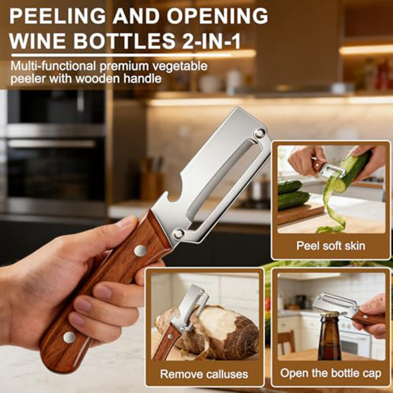 Stainless Steel Kitchen Peeler - Art Craft Wood recensie en prijs
