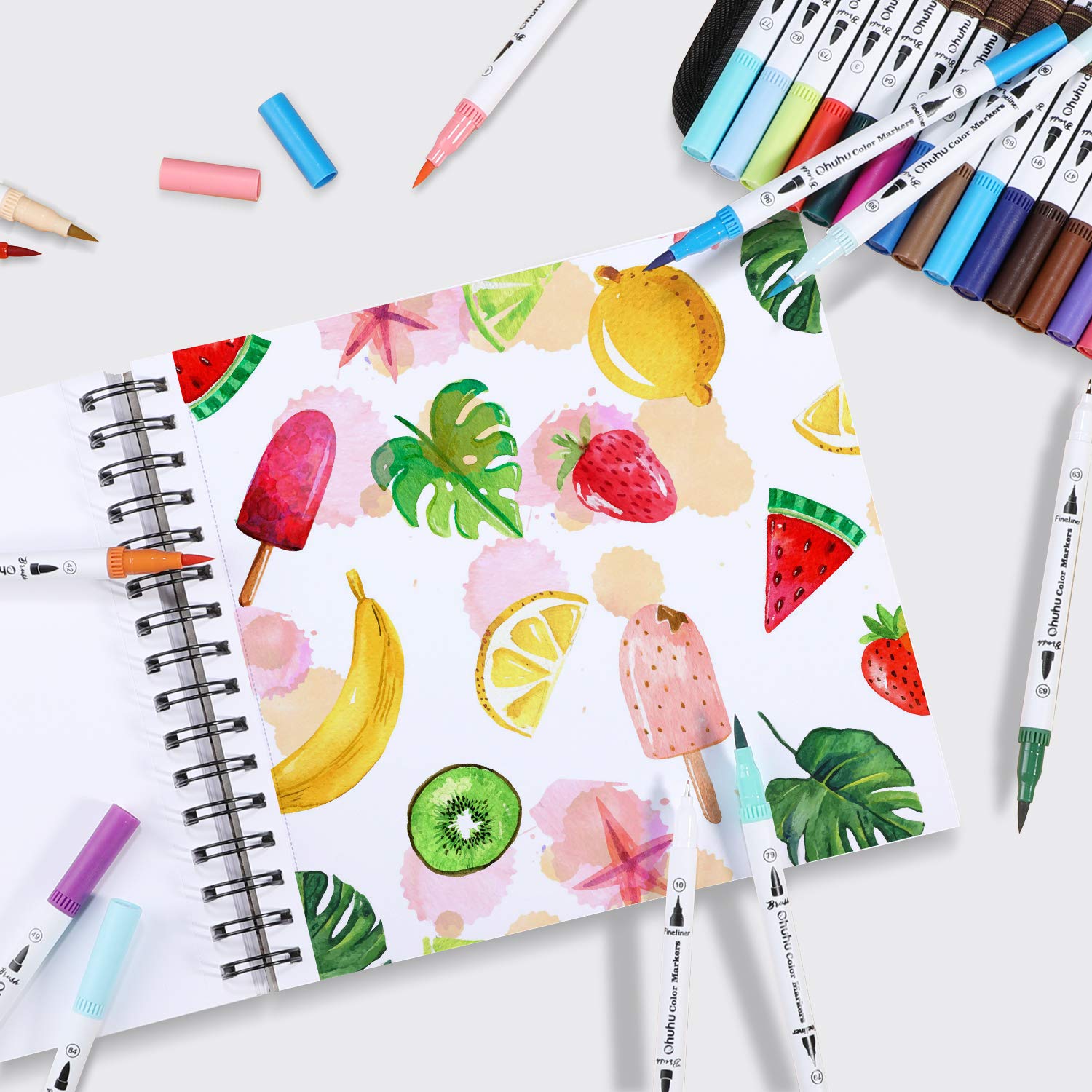 Ohuhu Spiral Bound Marker Pad  - Watercolor Brush Pen recensie en prijs