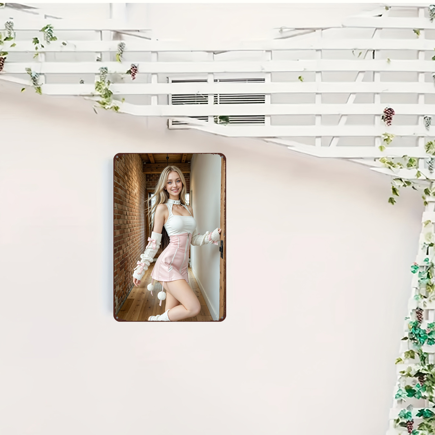 2D Vintage Metal Sign, Flat Wa - Art And Craft Studio recensie en prijs