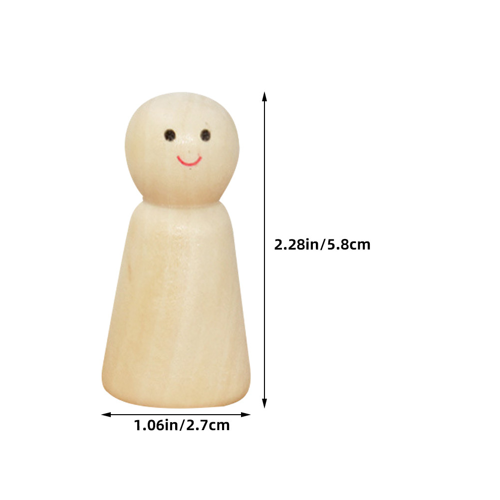 10Pcs Wooden Peg Figures Unfin - Art Craft Wood recensie en prijs