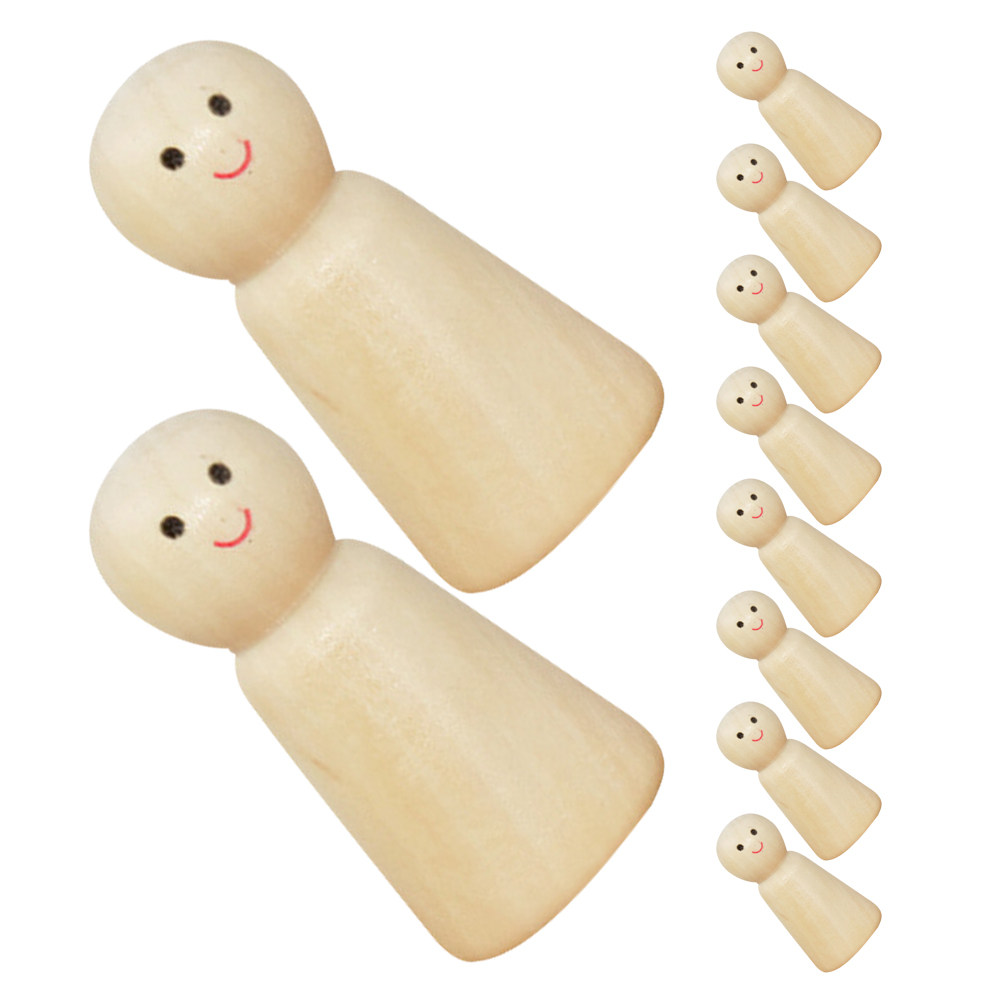10Pcs Wooden Peg Figures Unfin - Art Craft Wood recensie en prijs