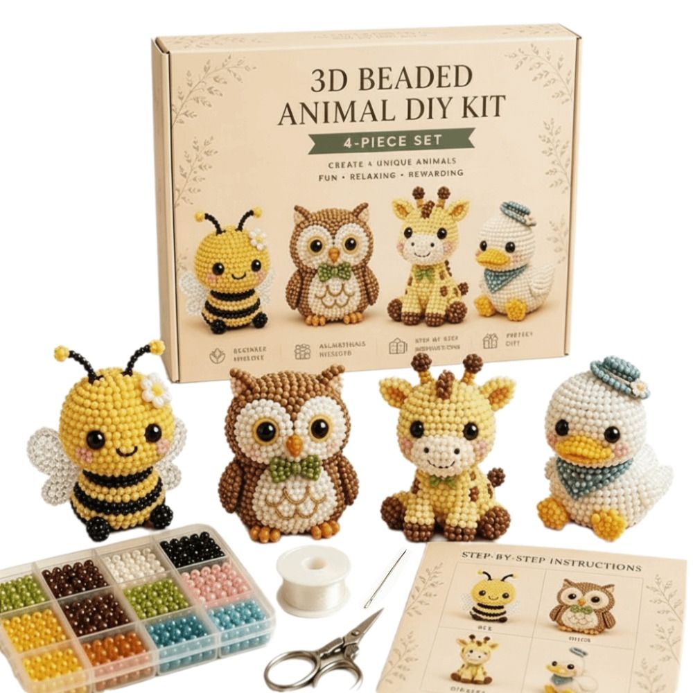 Tiny Beads 3D Beaded Animal Ki - Art Craft And Design recensie en prijs