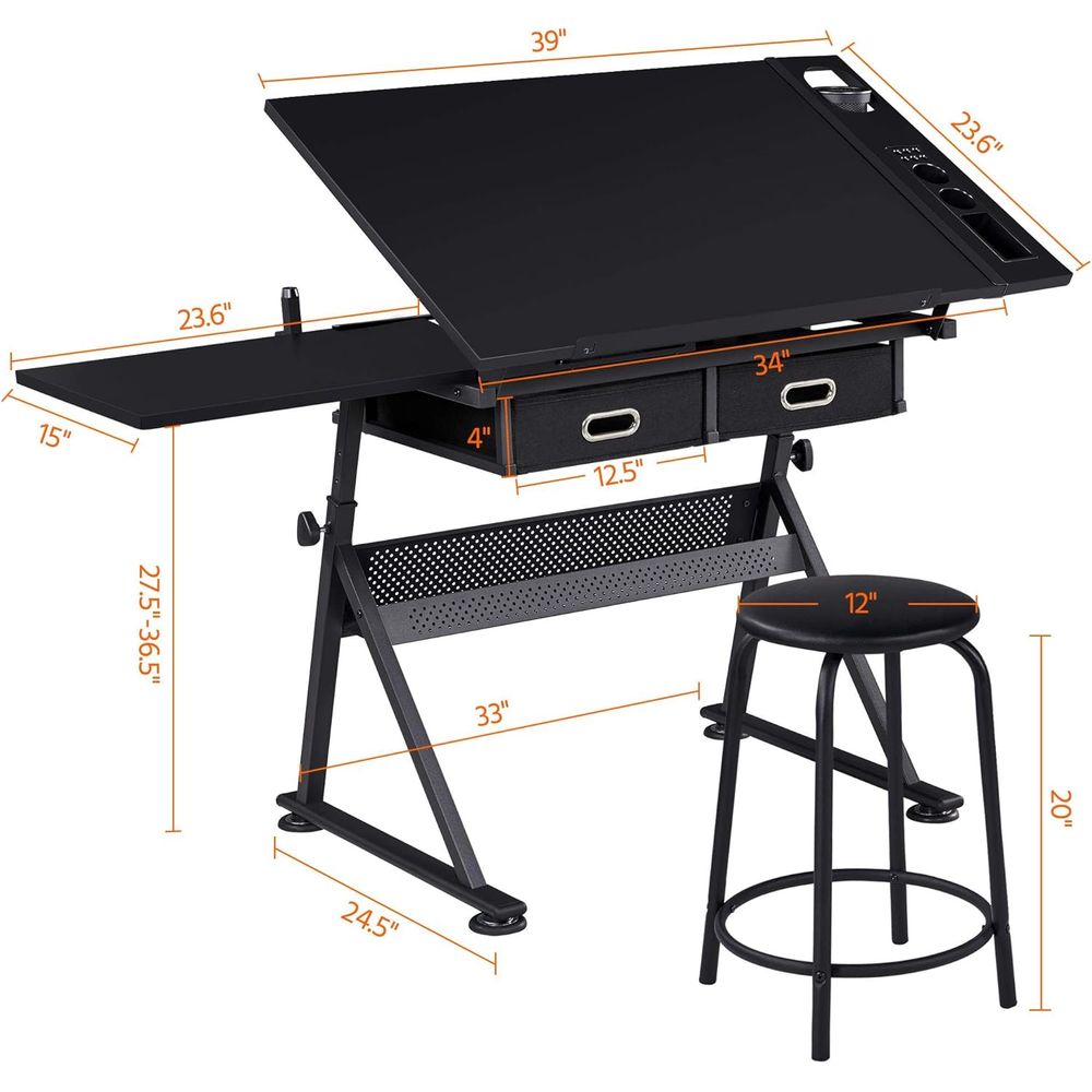 Drafting Table for Artists, He - Art Craft Us recensie en prijs