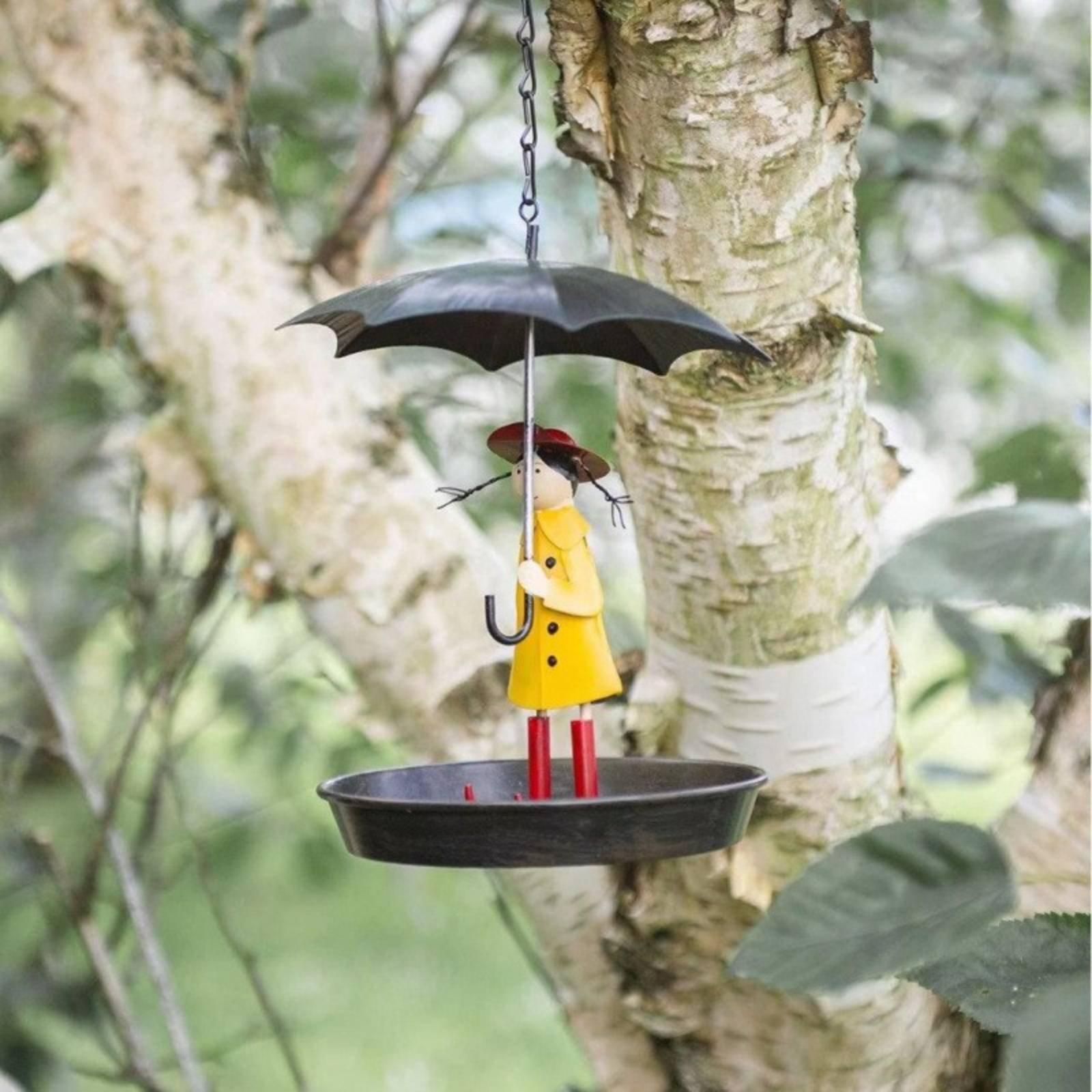 Girl with Umbrella Bird Feeder - Art Craft Us recensie en prijs