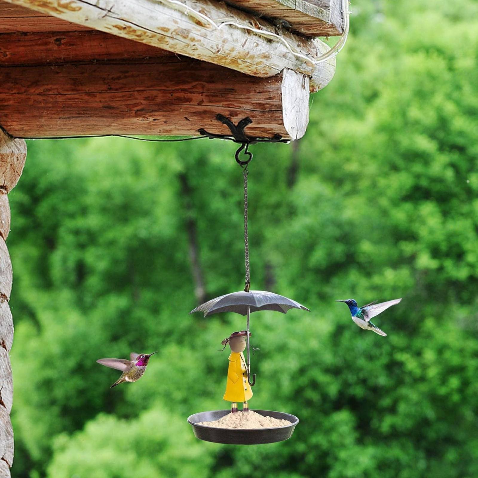 Girl with Umbrella Bird Feeder - Art Craft Us recensie en prijs
