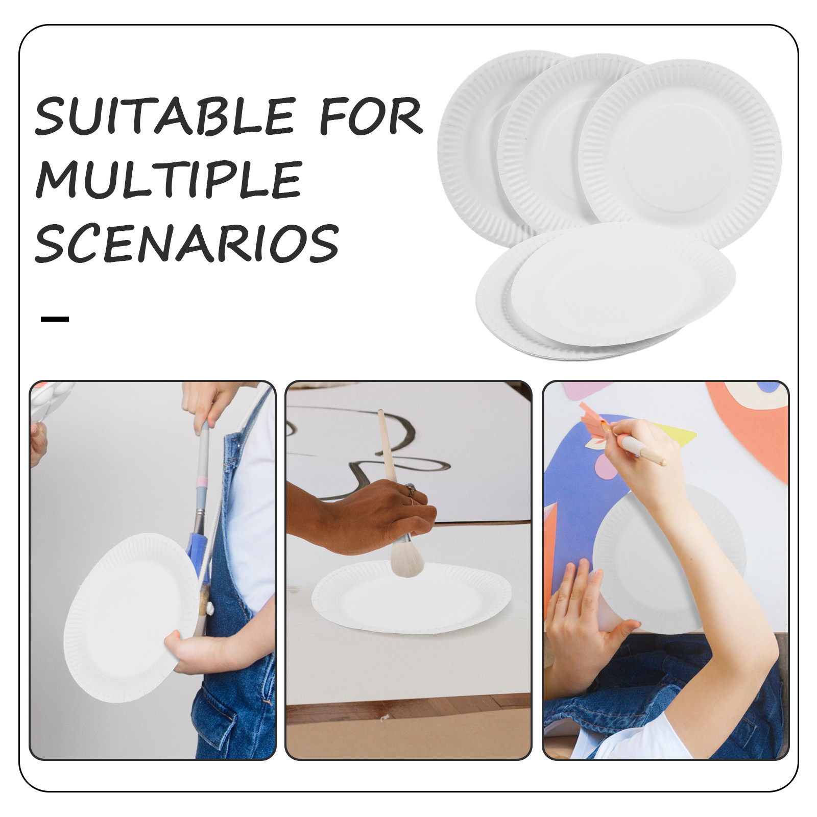 10Pcs Colorable Paper Plates S - Art Craft Activities For Preschoolers recensie en prijs