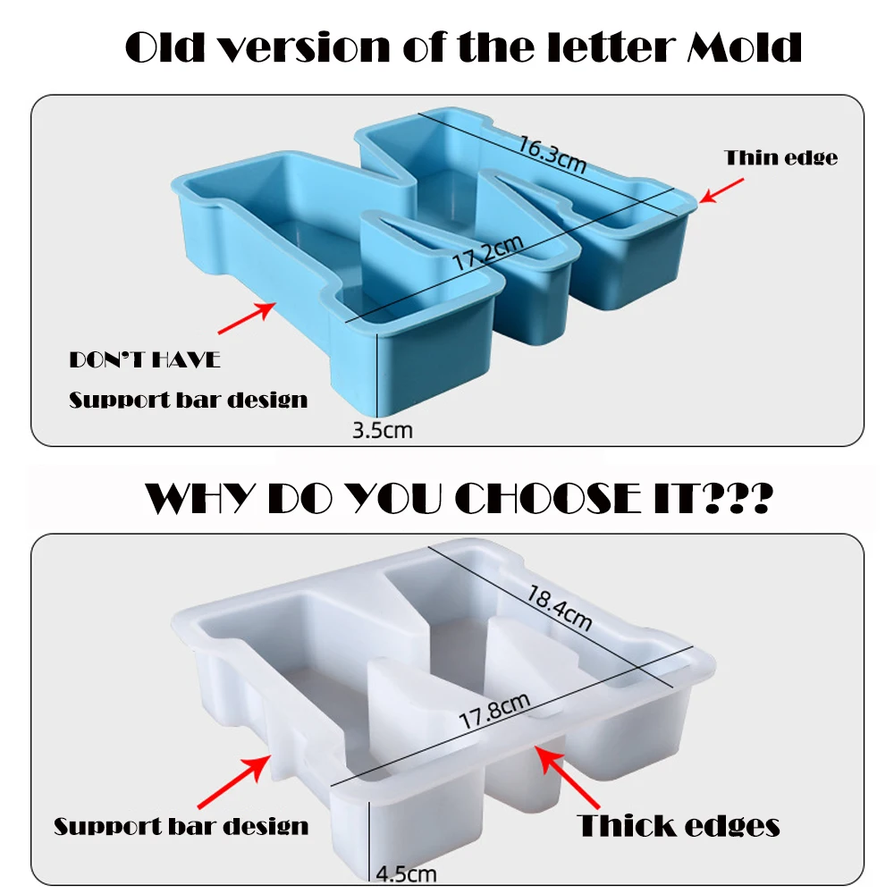 7 Inch Large Letter Silicone M - Art And Craft Letter Z recensie en prijs