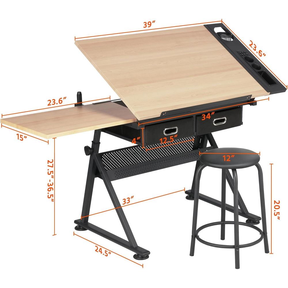 Height Adjustable Drating Tabl - Art & Craft Paper For Kids recensie en prijs