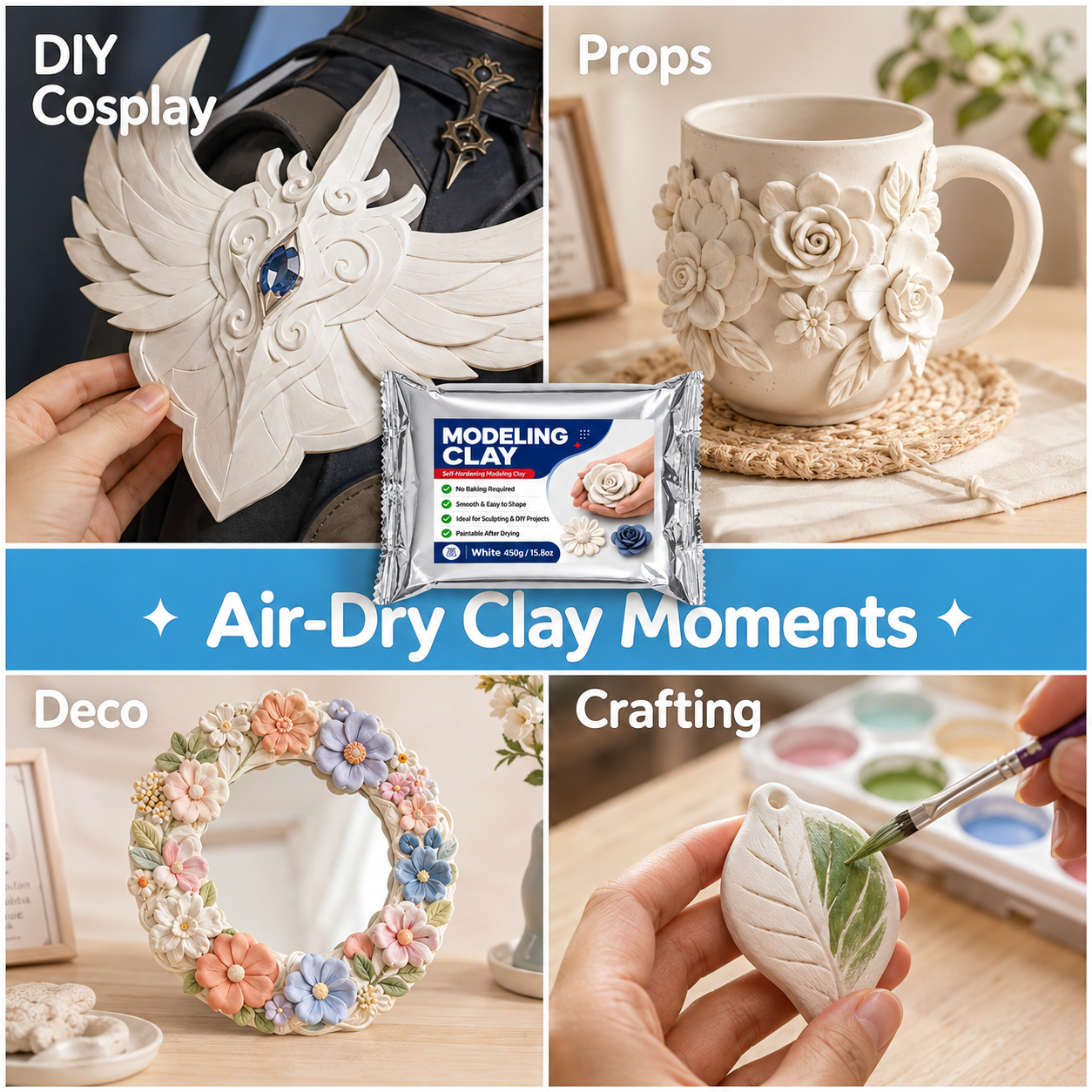 White Premium Air Dry Clay, ul - Air Dry Clay recensie en prijs