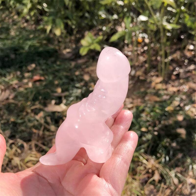 1PCS Natural Rose Quartz Carto - Dinosaur And Craft recensie en prijs