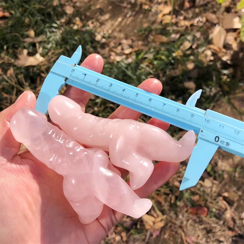 1PCS Natural Rose Quartz Carto - Dinosaur And Craft recensie en prijs