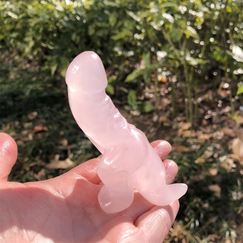 1PCS Natural Rose Quartz Carto - Dinosaur And Craft recensie en prijs