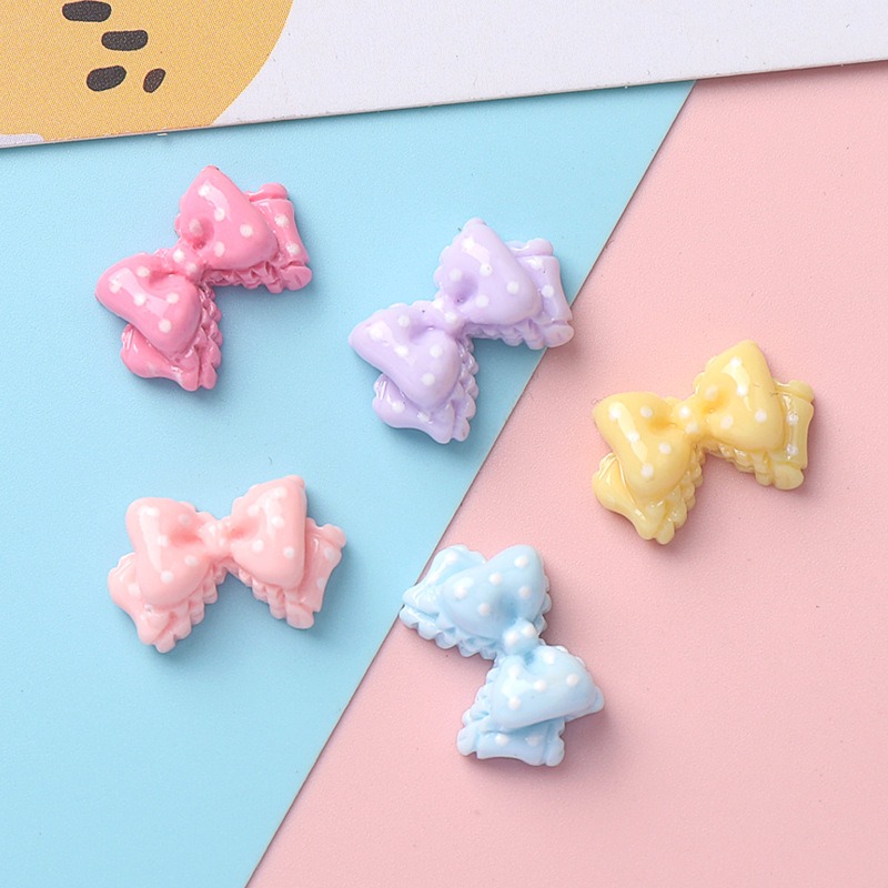 7 Colors Mini Bow Resin Charms - Art Craft Items recensie en prijs