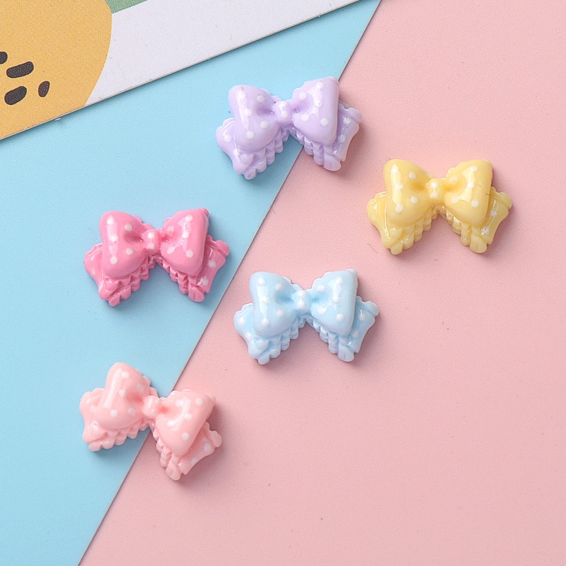 7 Colors Mini Bow Resin Charms - Art Craft Items recensie en prijs
