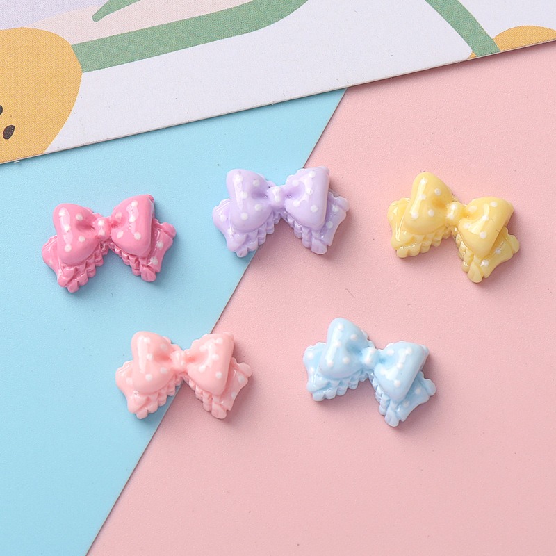 7 Colors Mini Bow Resin Charms - Art Craft Items recensie en prijs