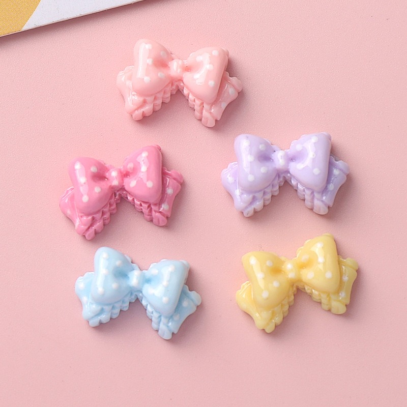 7 Colors Mini Bow Resin Charms - Art Craft Items recensie en prijs