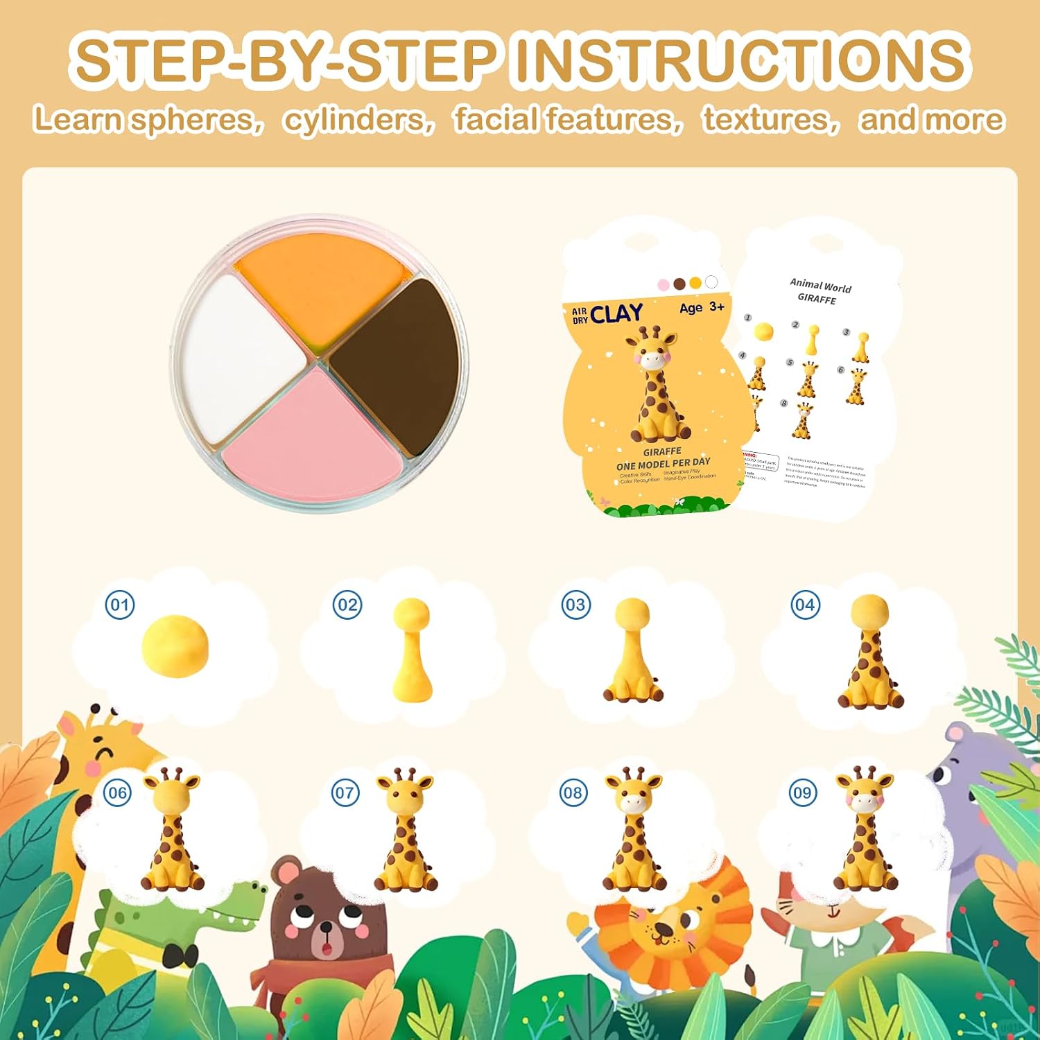 Air Dry Clay Kit with 12 Anima - Air Dry Clay recensie en prijs