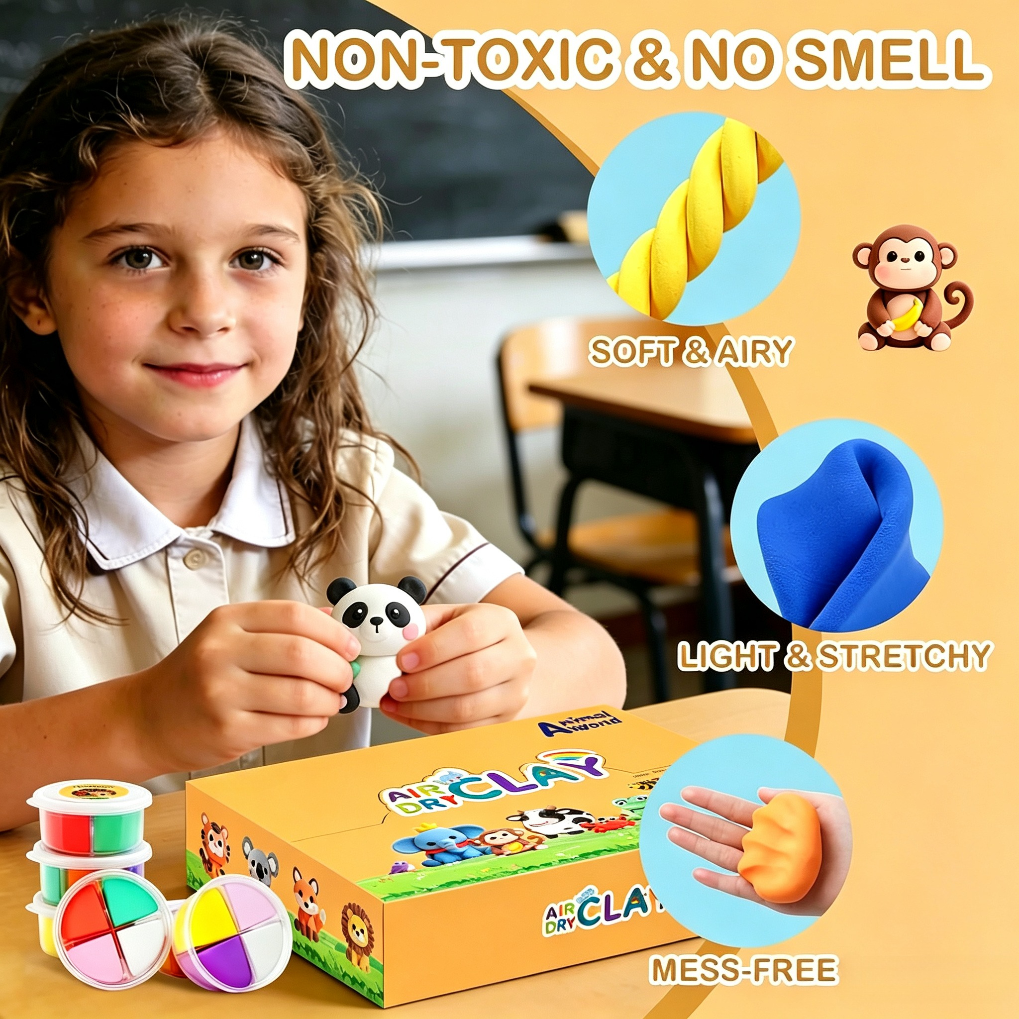 Air Dry Clay Kit with 12 Anima - Air Dry Clay recensie en prijs