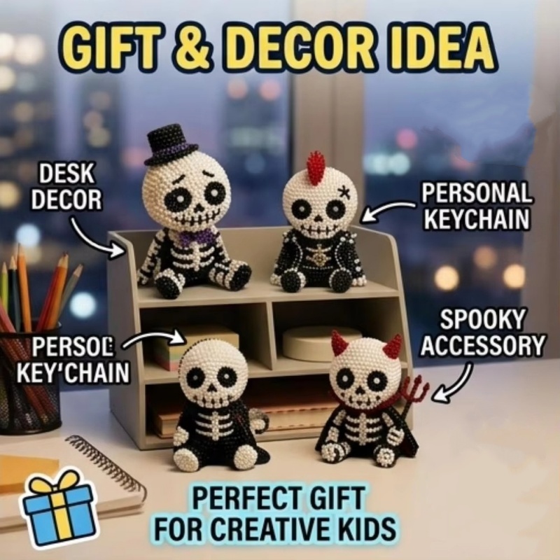 Creative 3d Beaded Skull Diy C - Art Craft Holiday recensie en prijs